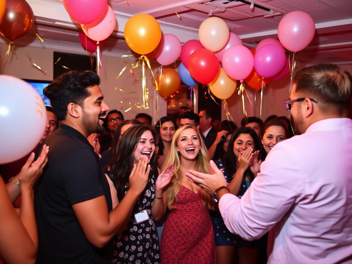 Birthdays hosted by a professional emcee