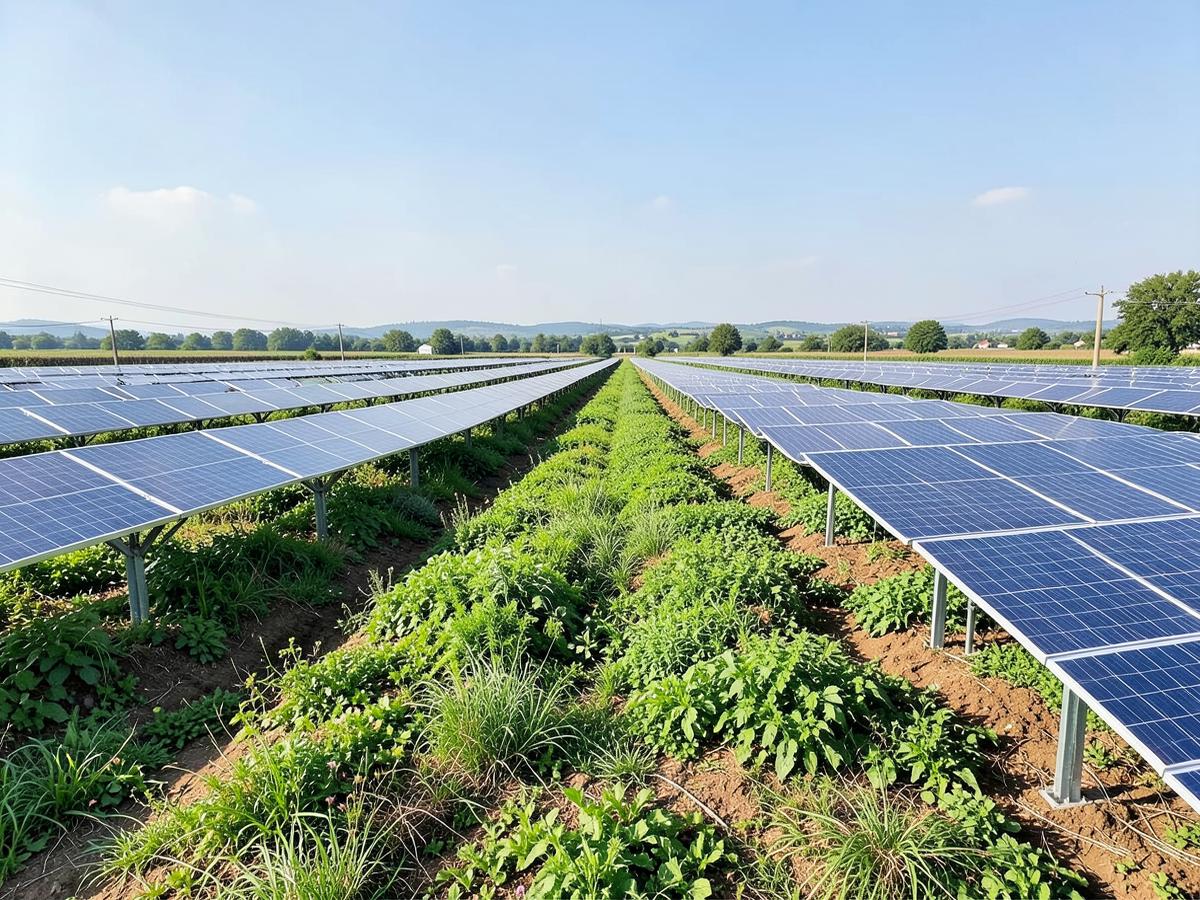 Solar Farm Vegetative Cover